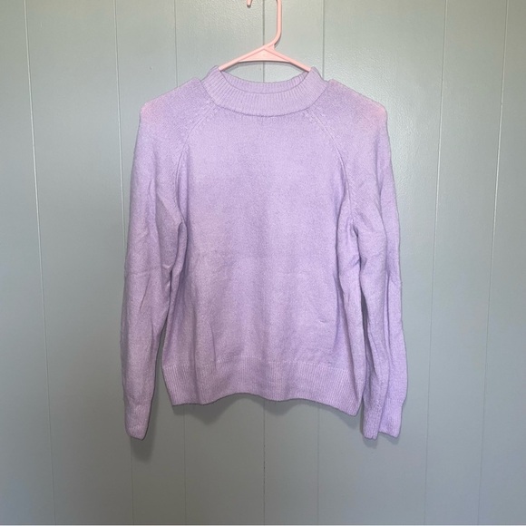 Vince Camuto Light Purple Lavendar Crew Neck Sweater Medium - Picture 2 of 6